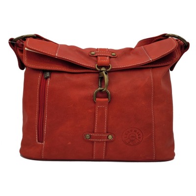 Borsa in pelle invecchiata da donna