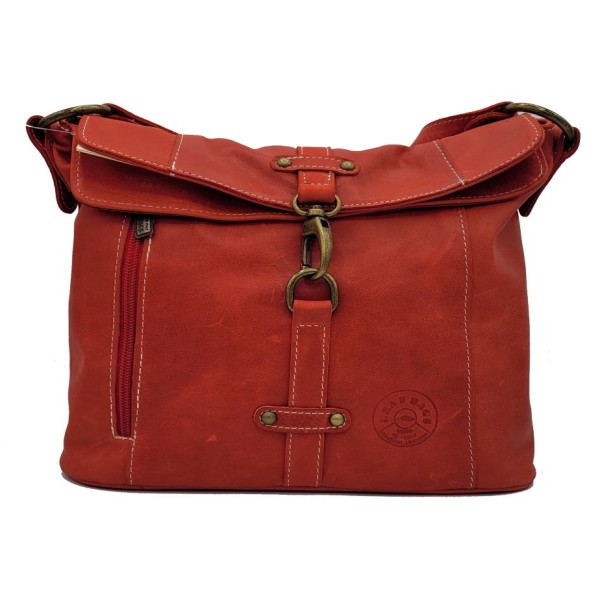 Borsa in pelle invecchiata da donna