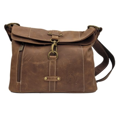 Borsa in pelle invecchiata da donna