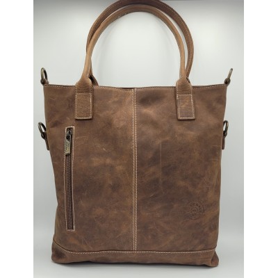 Borsa in pelle invecchiata da donna