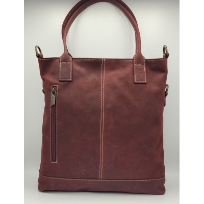 Borsa in pelle invecchiata da donna