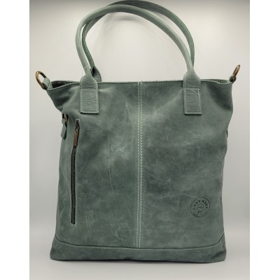 Borsa in pelle invecchiata da donna