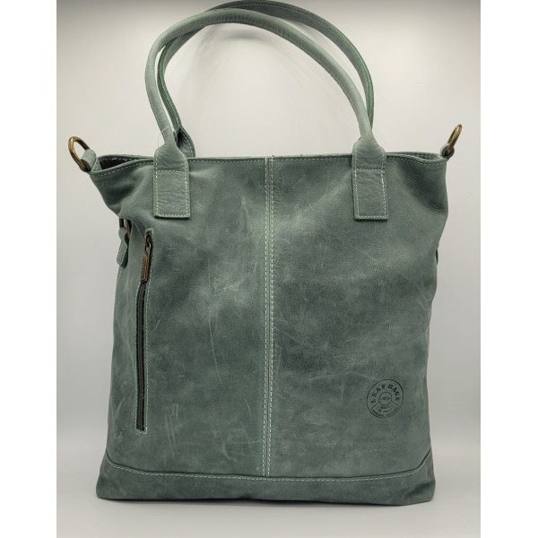 Borsa in pelle invecchiata da donna