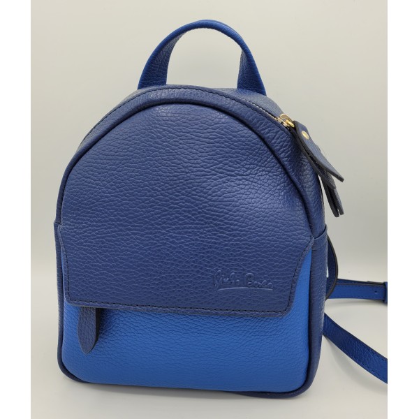 Zainetto da donna in pelle di vitello bicolor