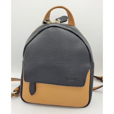 Zainetto da donna in pelle di vitello bicolor