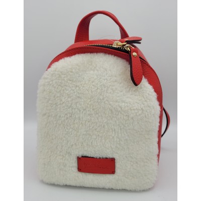 Zainetto da donna in pelle di vitello e montone