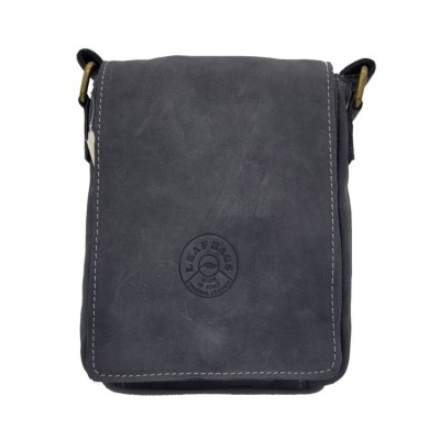 Borsa piccola unisex in pelle invecchiata/ramon con tracolla regolabile