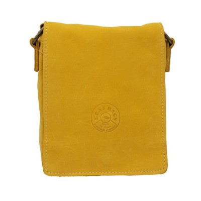 Borsa piccola unisex in pelle invecchiata/ramon con tracolla regolabile