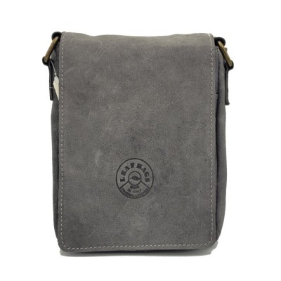 Borsa piccola unisex in pelle invecchiata/ramon con tracolla regolabile