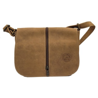 Borsa piccola in pelle con tracolla regolabile