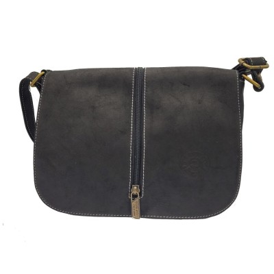 Borsa piccola in pelle con tracolla regolabile