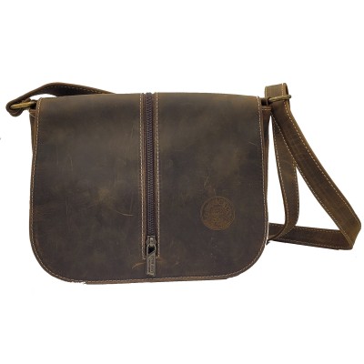 Borsa piccola in pelle con tracolla regolabile