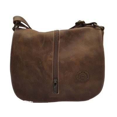 Borsa piccola in pelle con tracolla regolabile