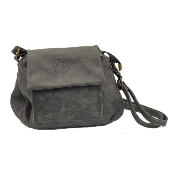 Small leather bag for woman in cow distressed leather