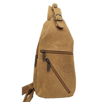 Chest bag in distressed/ramon leather