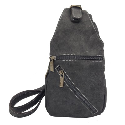 Chest bag in distressed/ramon leather